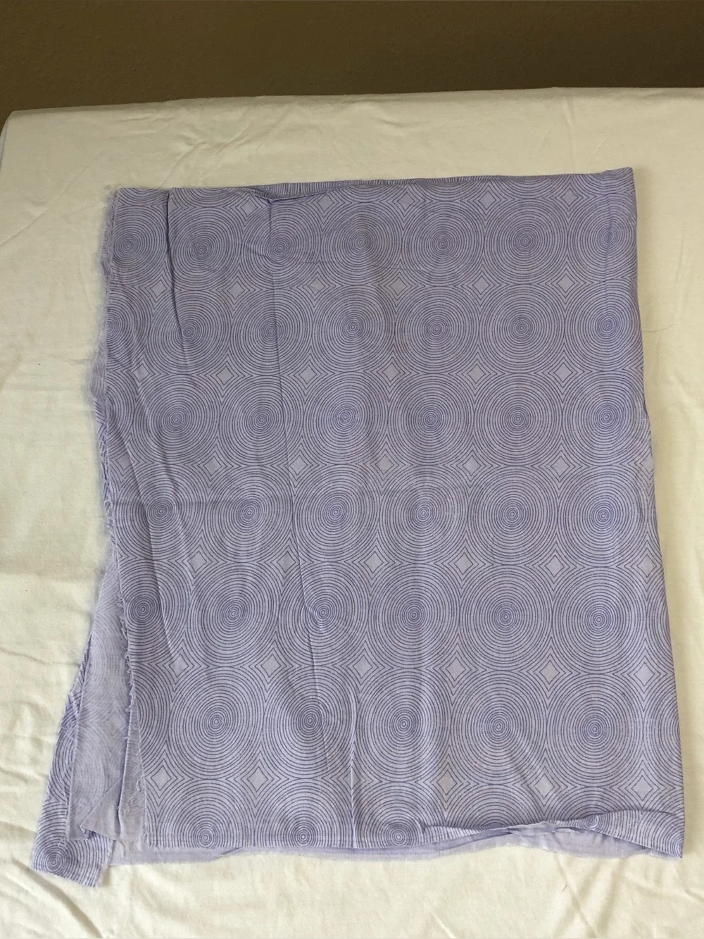 1 yard Cotton Fabric - Lavender Circular Pattern (F02)